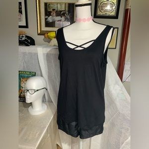 Flirtitude Active Black Tank Top